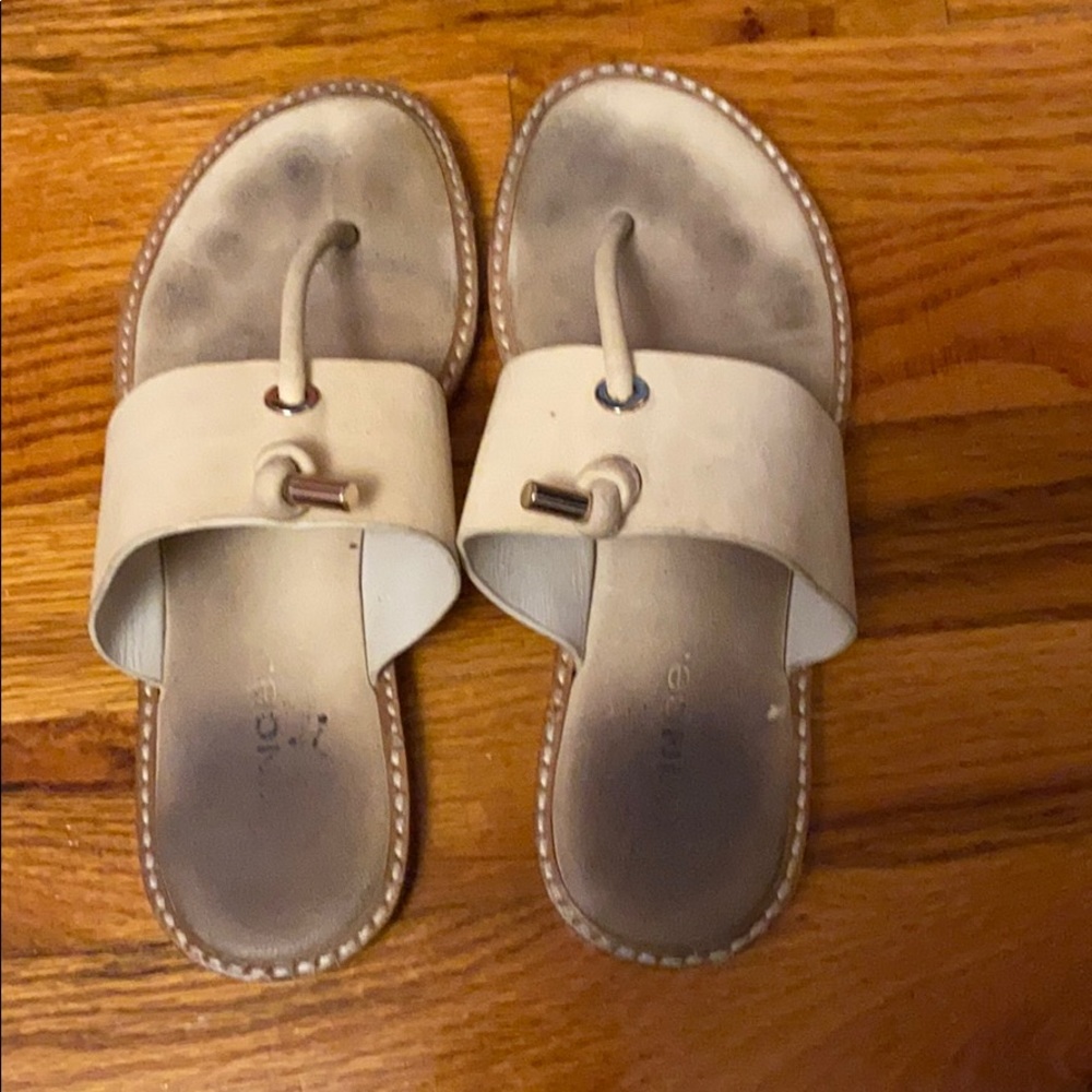 Worn Vince flip flops